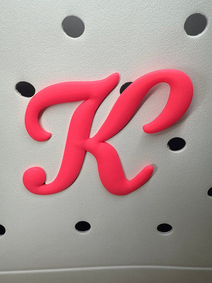 RDBOGGLETS Pink-  Decorative Alphabet Lettering Accessories Compatible with Bogg Bags