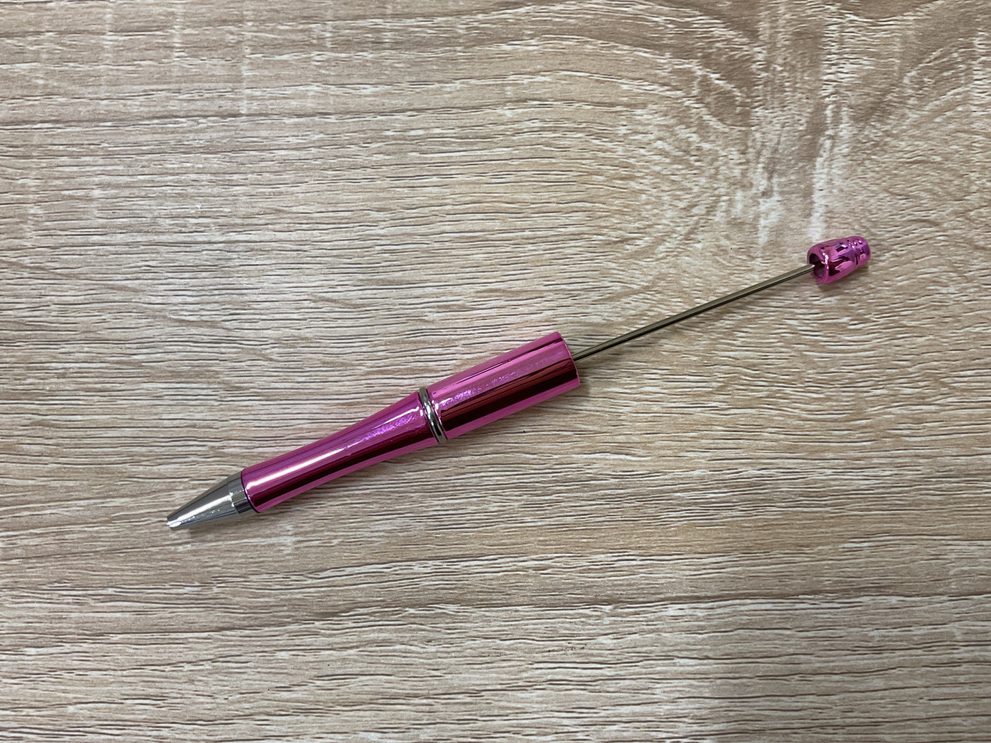 Plastic Beadable Pen Metallic/Ombre Colors