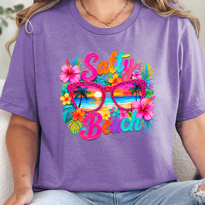 Floral Salty Beach Graphic Tee