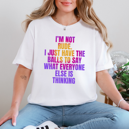 Not Rude Graphic Tee