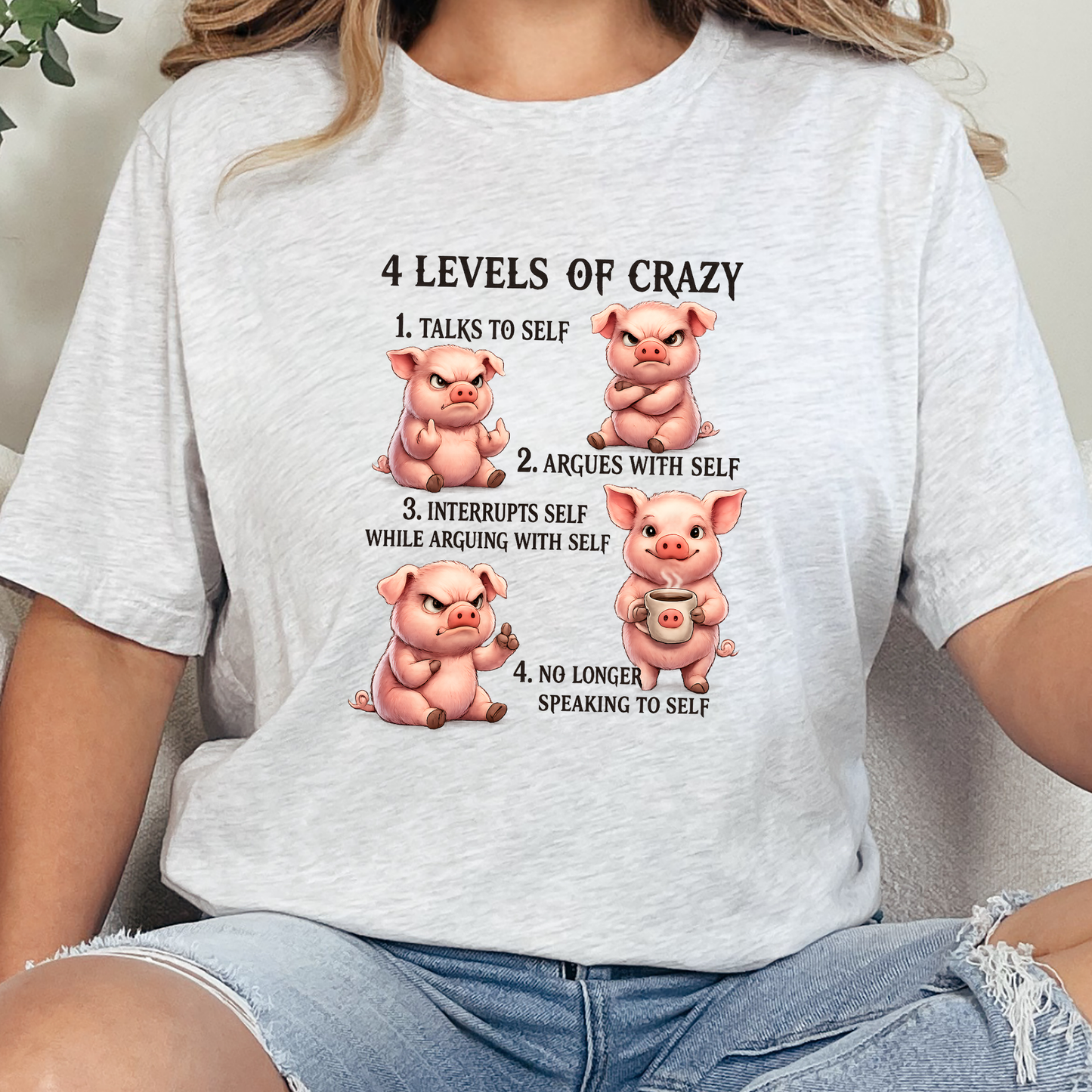 4 Levels of Crazy Graphic Tee