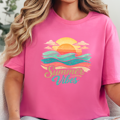 Summer Vibes Sunset Graphic Tee