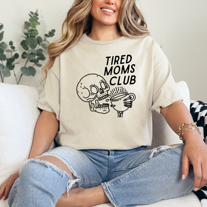 Tired Moms Skull Graphic Tee