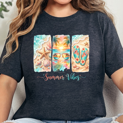 Summer Vibes Beach Graphic Tee