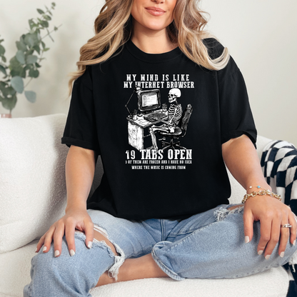 19 Tabs Open Graphic Tee