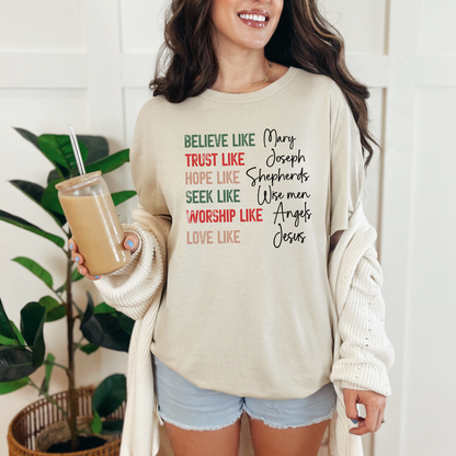 Believe Like Mary Graphic Tee