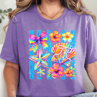 Coastal Preppy Shells Graphic Tee