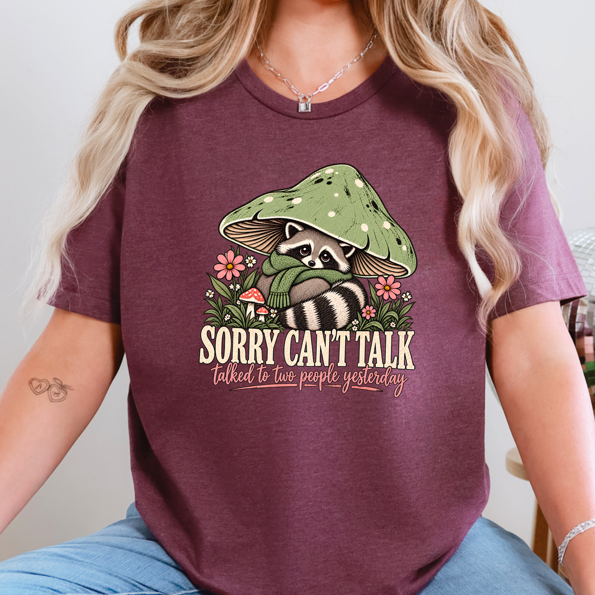 Sorry Can't Talk Graphic Tee