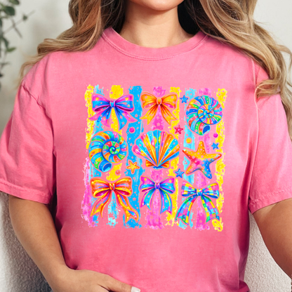 Coastal Preppy Bows Graphic Tee