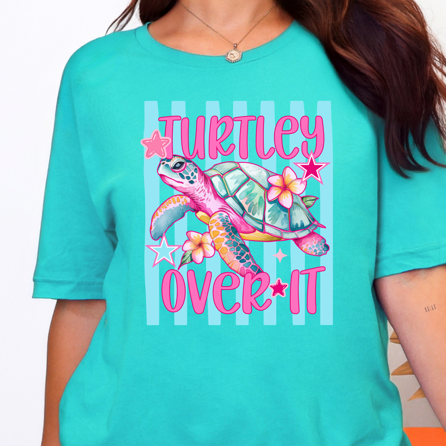 Turtley Over It Graphic Tee