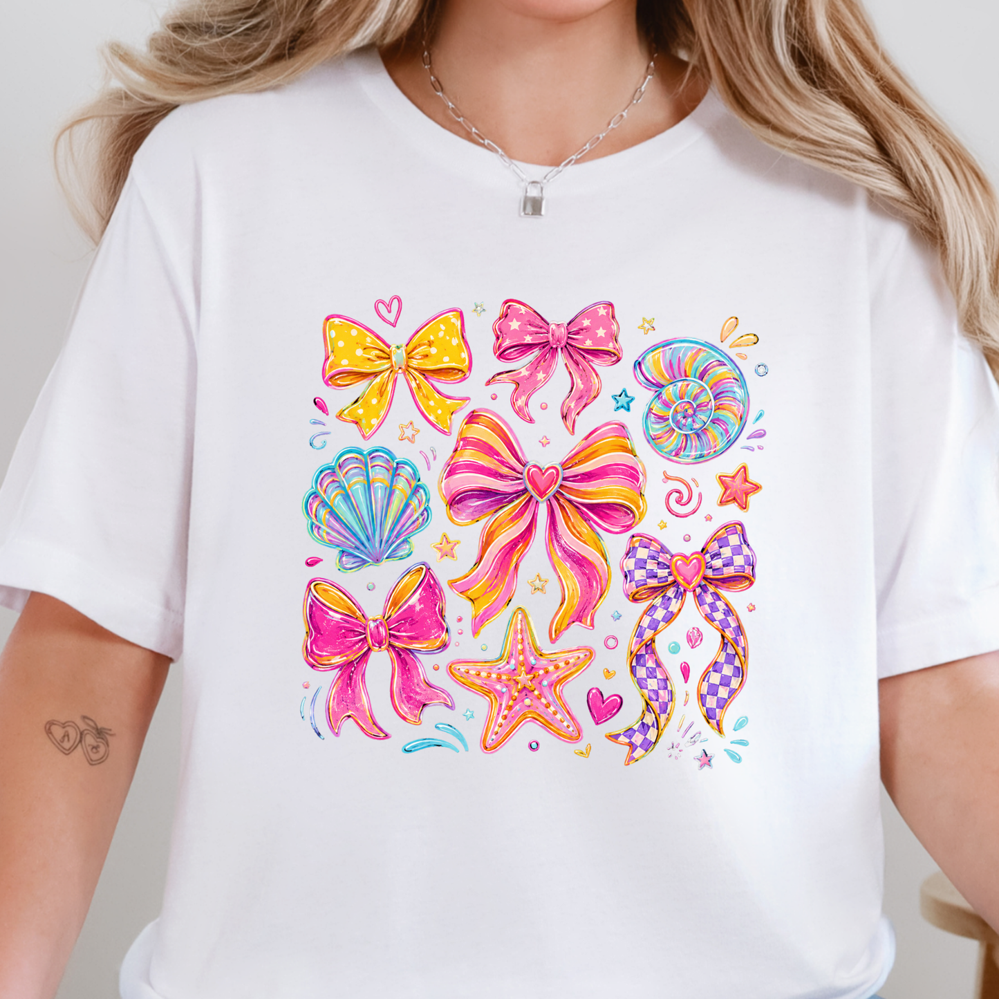 Coquette Summer Bow Graphic Tee