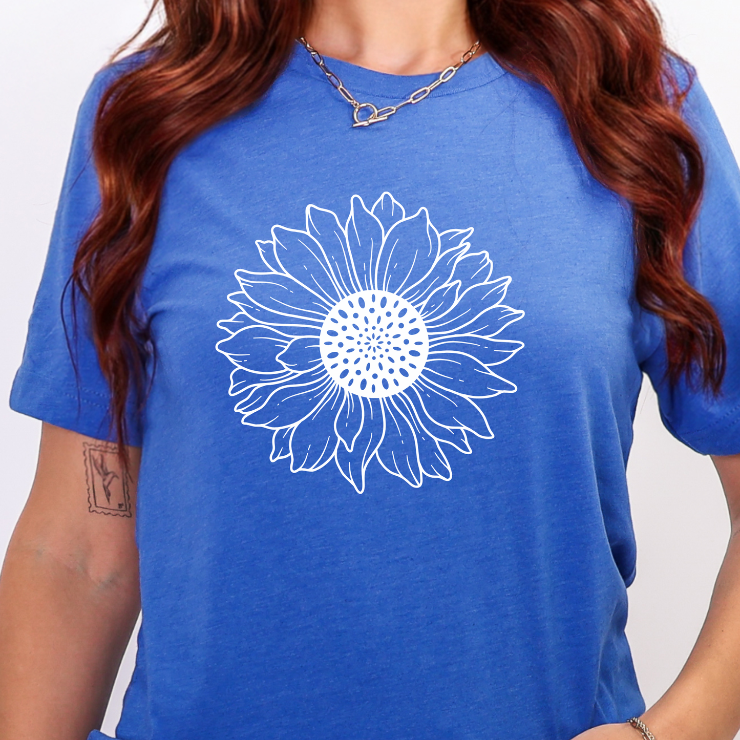 Sunflower Outline Graphic Tee
