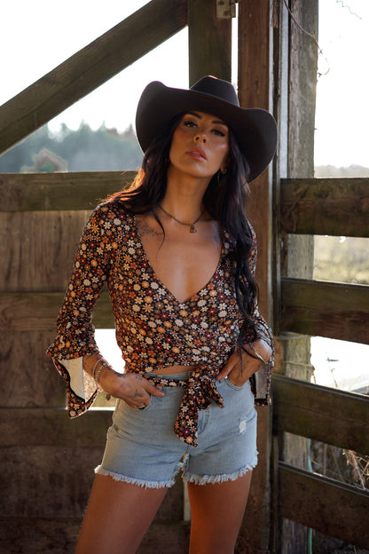 Brooke High Waisted Denim Shorts