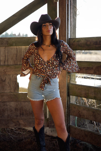 Brooke High Waisted Denim Shorts