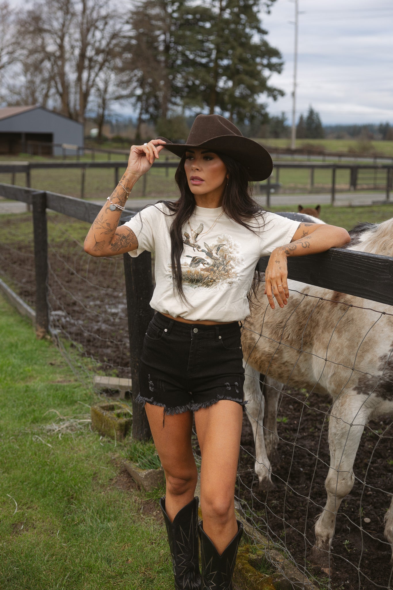 On The Go Distressed Shorts - Black