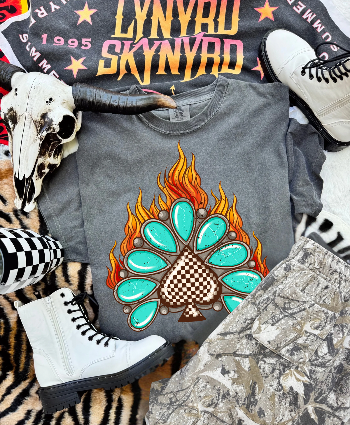 Flamin Spade Tee