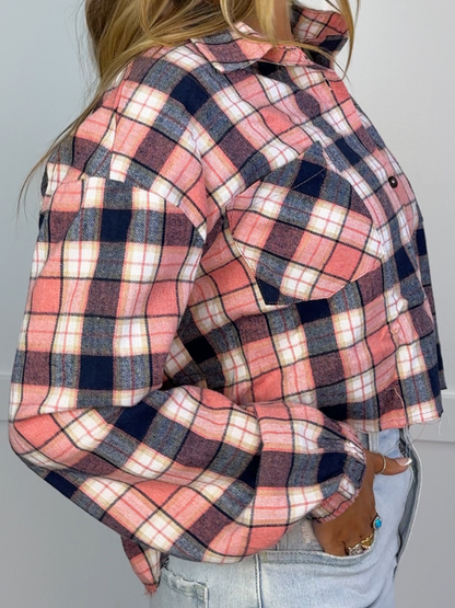 Rory Plaid Cropped Flannel