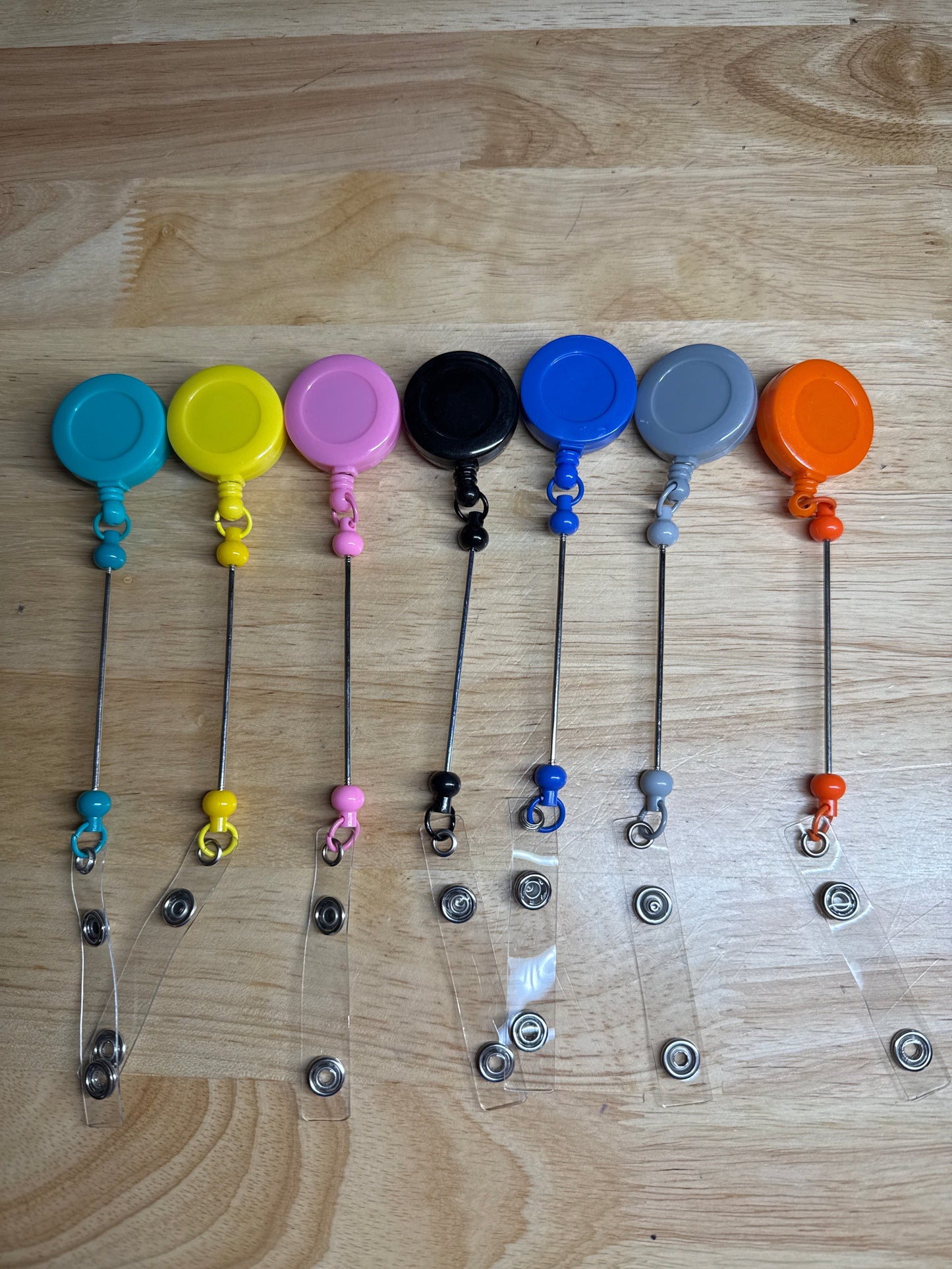 Badge Reels with Extended Beadable Bar