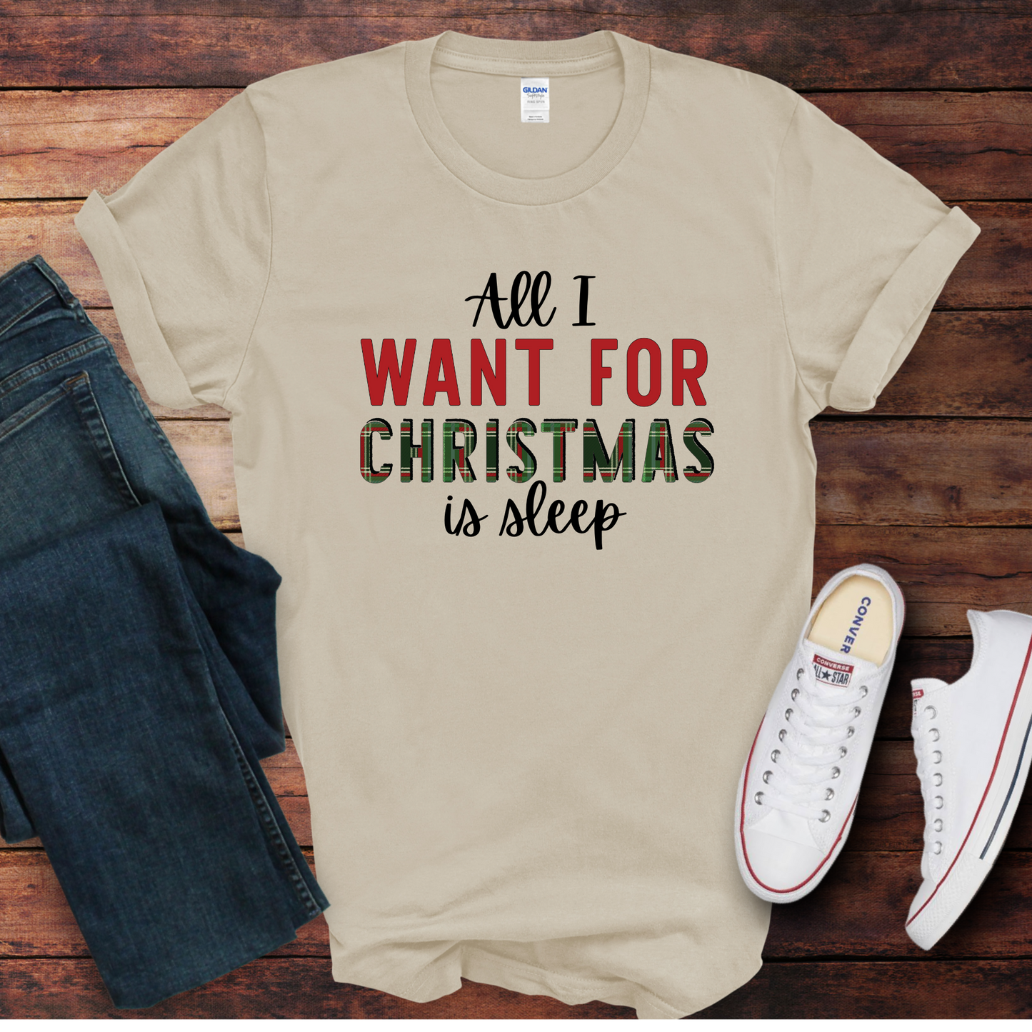 All I want for Christmas is sleep Graphic Tee