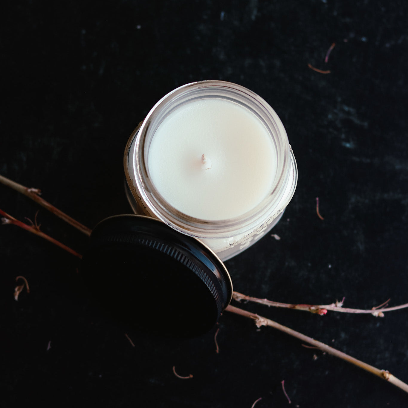 Fall Farm Truck Mason Jar Candle