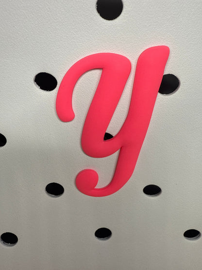 RDBOGGLETS Pink-  Decorative Alphabet Lettering Accessories Compatible with Bogg Bags