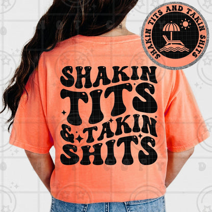 SHAKIN AND TALKIN DOUBLE SIDED TEE