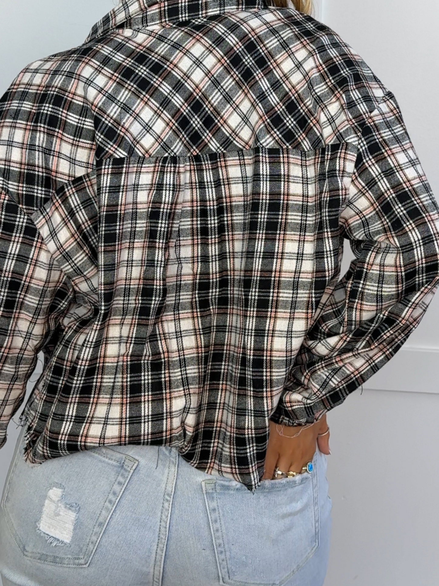 Rory Plaid Cropped Flannel
