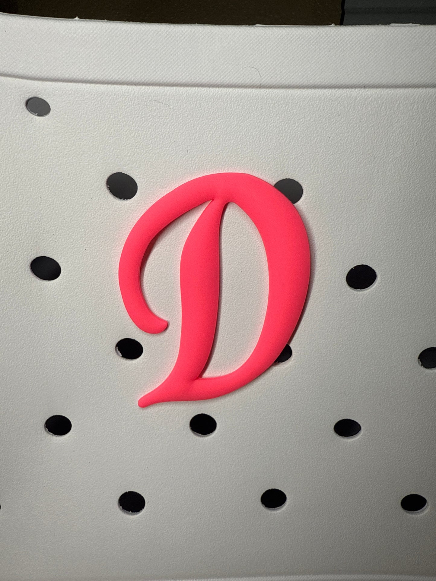 RDBOGGLETS Pink-  Decorative Alphabet Lettering Accessories Compatible with Bogg Bags
