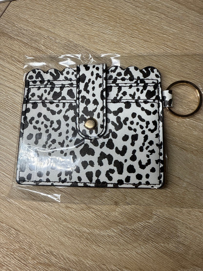 Card Wallet Small Cow w/Gold Hardware