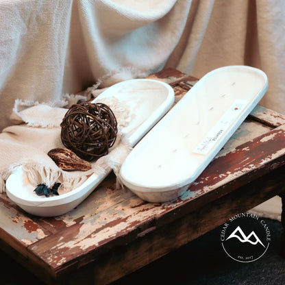 Arabian Dusk - 7 Wick White Wood Dough Bowl Candle