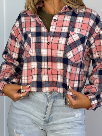 Rory Plaid Cropped Flannel
