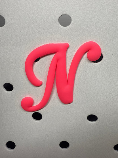 RDBOGGLETS Pink-  Decorative Alphabet Lettering Accessories Compatible with Bogg Bags