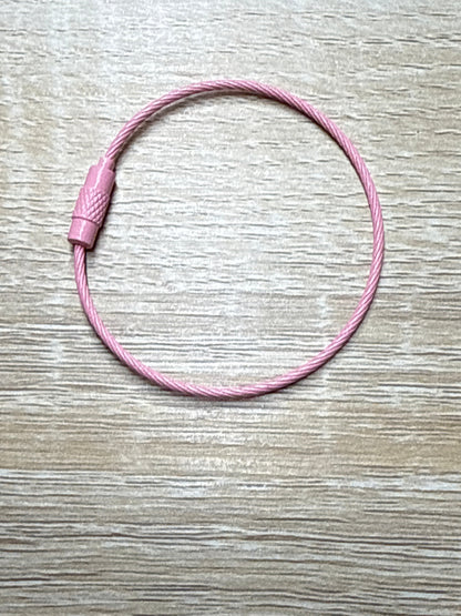 Steel Wire Keyring Steel Cable - 15cm - 1 piece