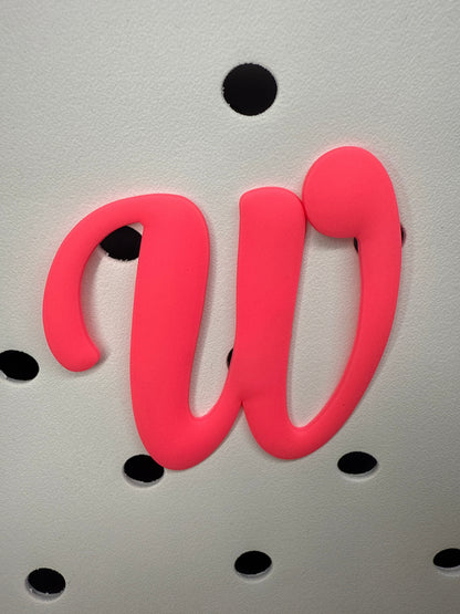 RDBOGGLETS Pink-  Decorative Alphabet Lettering Accessories Compatible with Bogg Bags