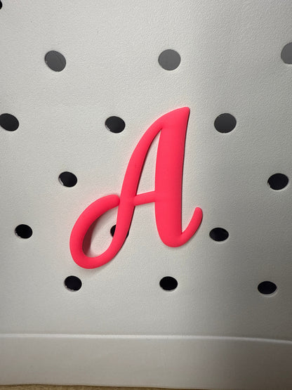 RDBOGGLETS Pink-  Decorative Alphabet Lettering Accessories Compatible with Bogg Bags