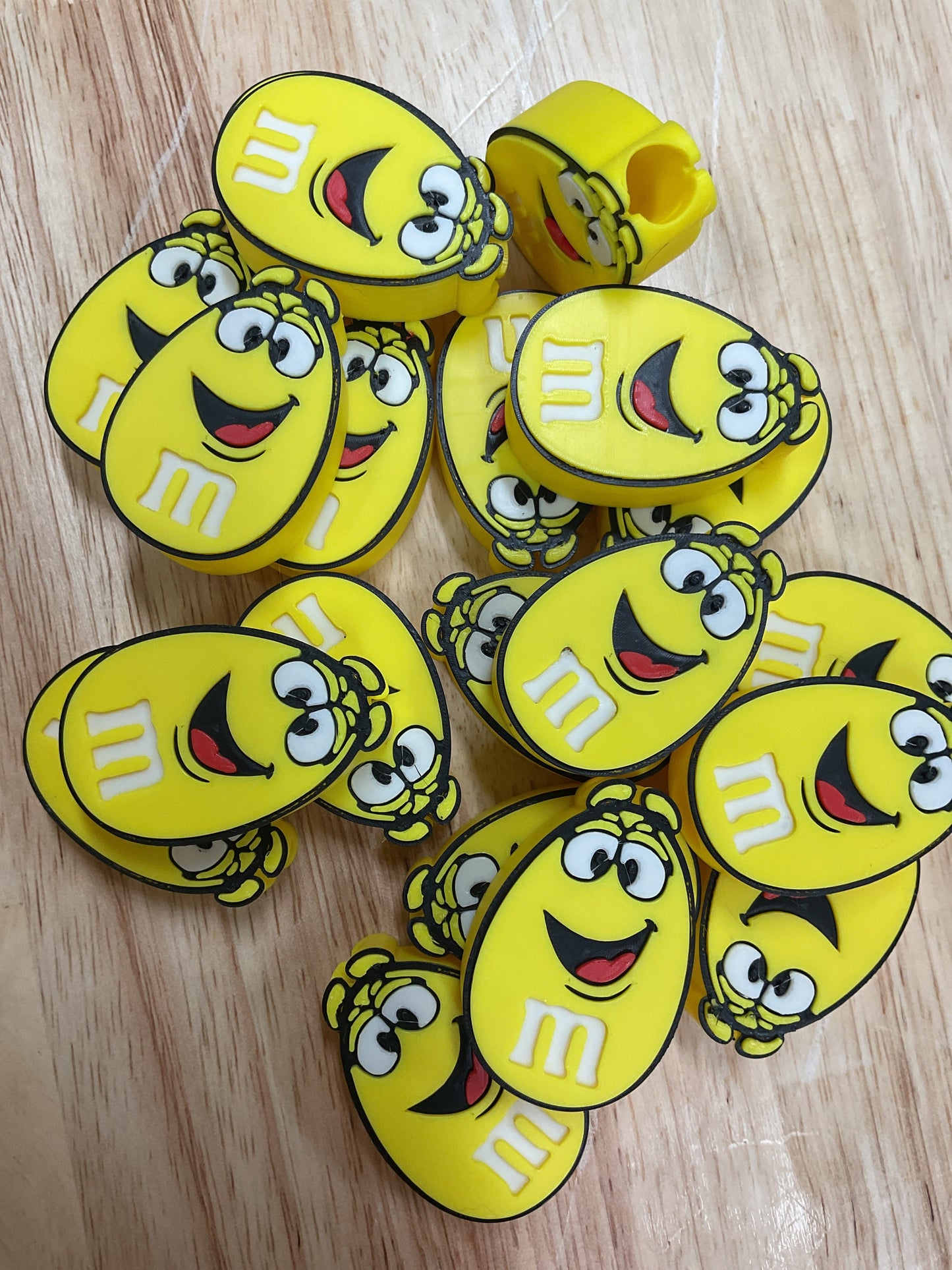 Candy Yellow Straw Topper 3D Printed