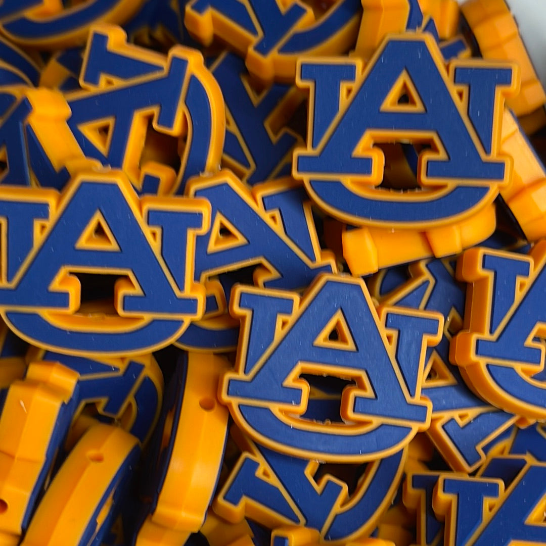 RDAuburnTigers Letters Silicone Focal - TaTNCS Exclusive