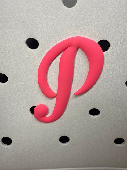 RDBOGGLETS Pink-  Decorative Alphabet Lettering Accessories Compatible with Bogg Bags