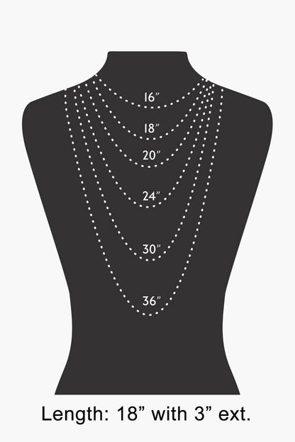 Mini Clover And Hoop Charms Chain Necklace