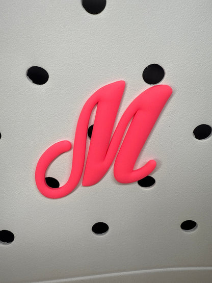 RDBOGGLETS Pink-  Decorative Alphabet Lettering Accessories Compatible with Bogg Bags