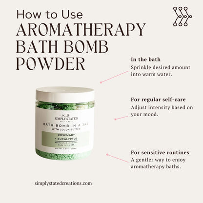Eucalyptus + Spearmint Bath Bomb Powder