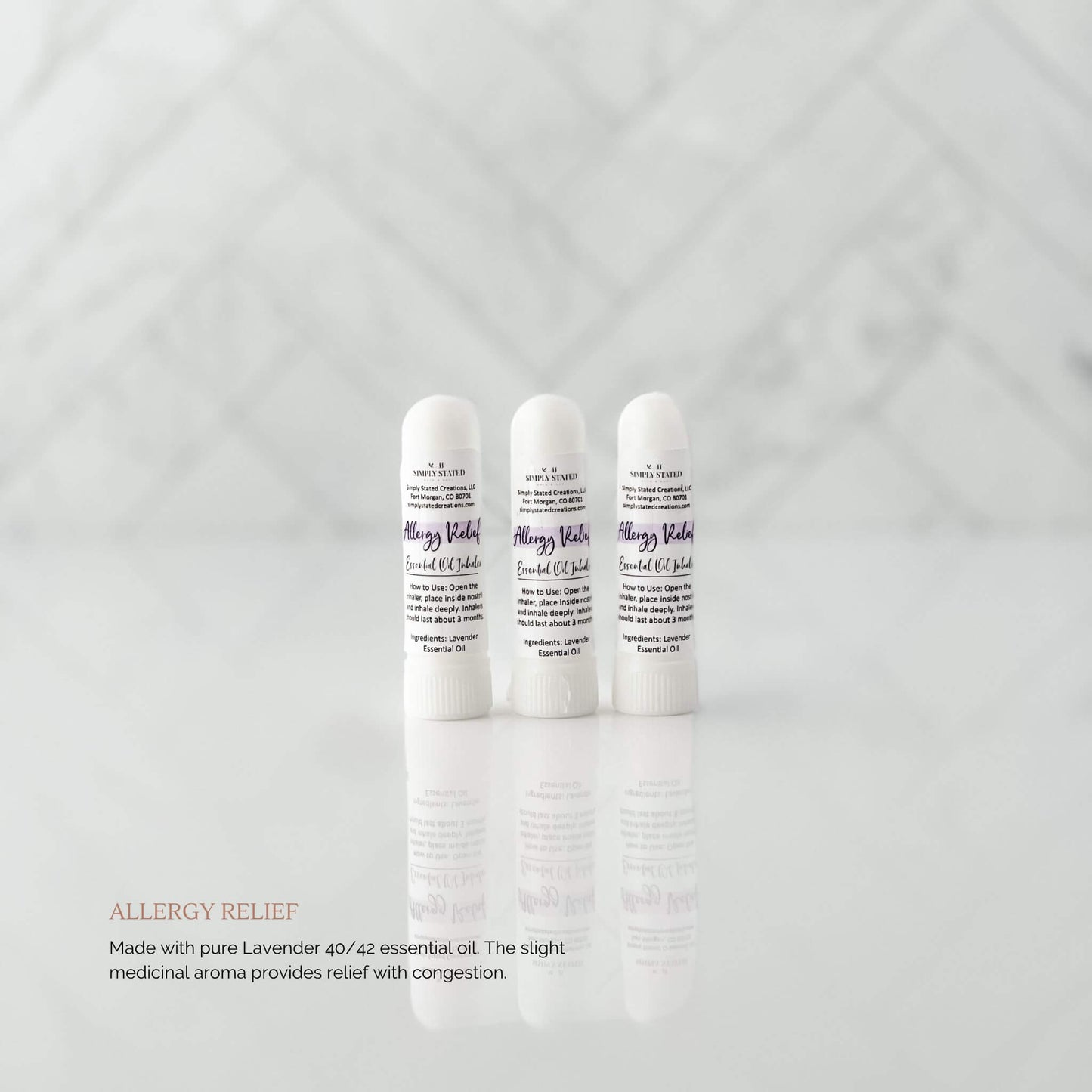 Soothing Lavender Aroma Nasal Inhaler Stick (Classic Label)
