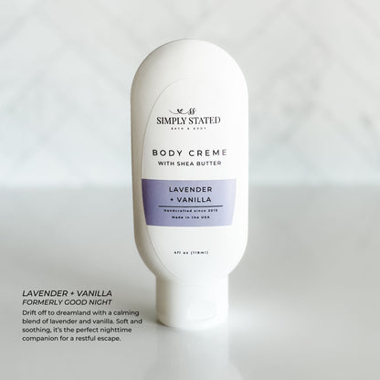 Lavender + Vanilla Body Crème