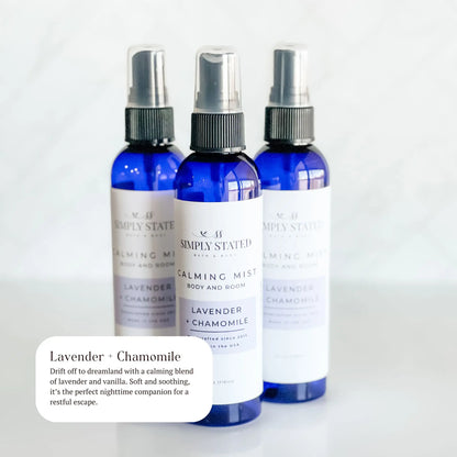 Lavender + Chamomile Aromatherapy Room & Body Spray