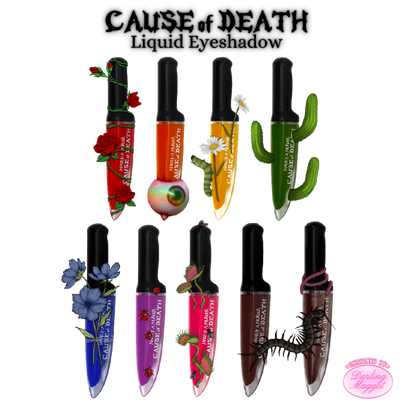 Cause of Death Rainbow Liquid Eyeshadow Collection