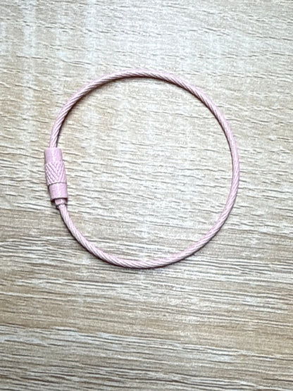 Steel Wire Keyring Steel Cable - 15cm - 1 piece