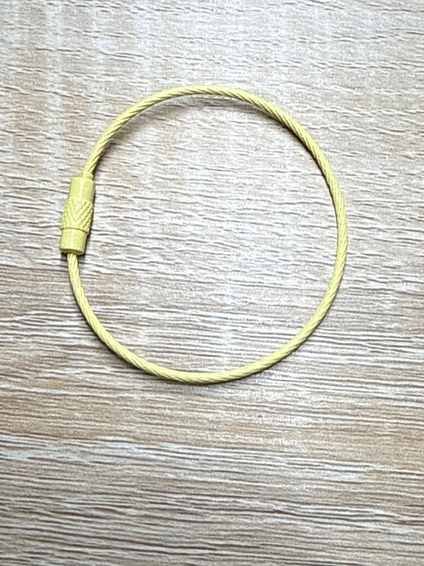Steel Wire Keyring Steel Cable - 15cm - 1 piece