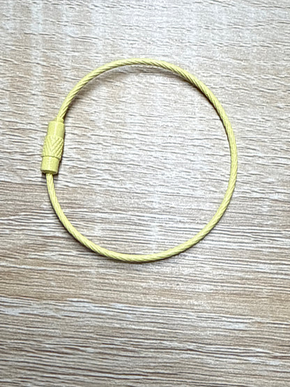 Steel Wire Keyring Steel Cable - 15cm - 1 piece