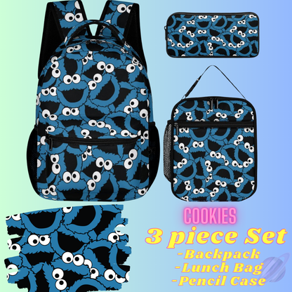 COOKIES-3 PIECE BACKPACK SET-PREORDER CLOSING 7/3