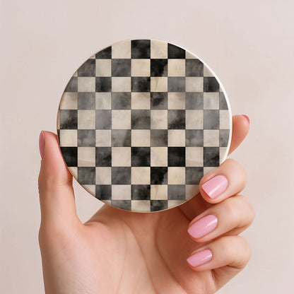 Courtly Check Coasters